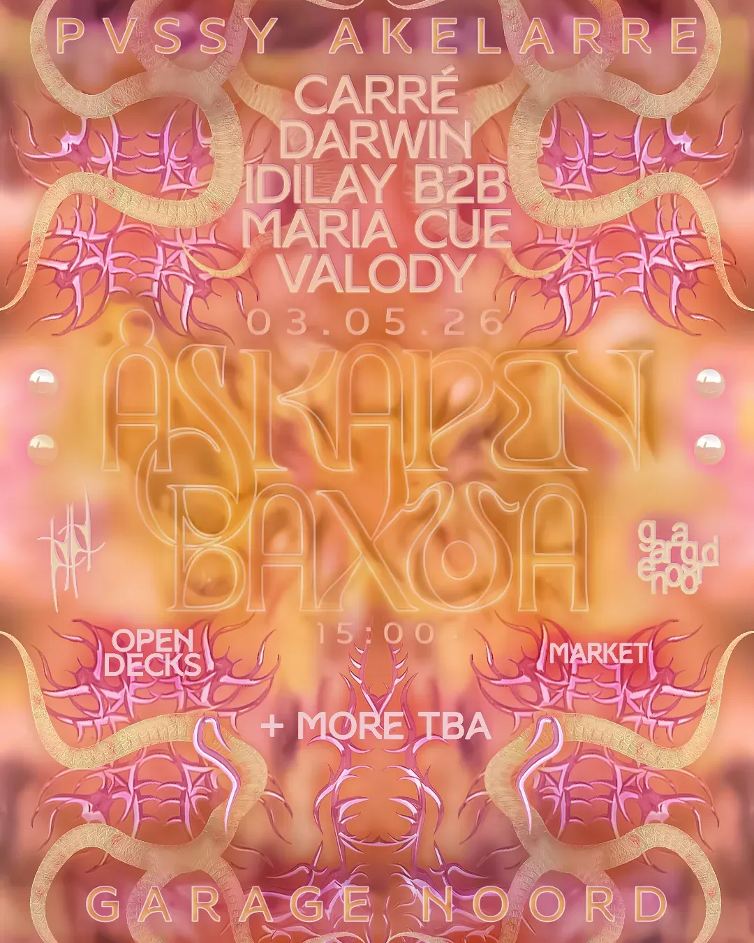 Pvssy Akelarre: ASKAPEN BAXUA event poster