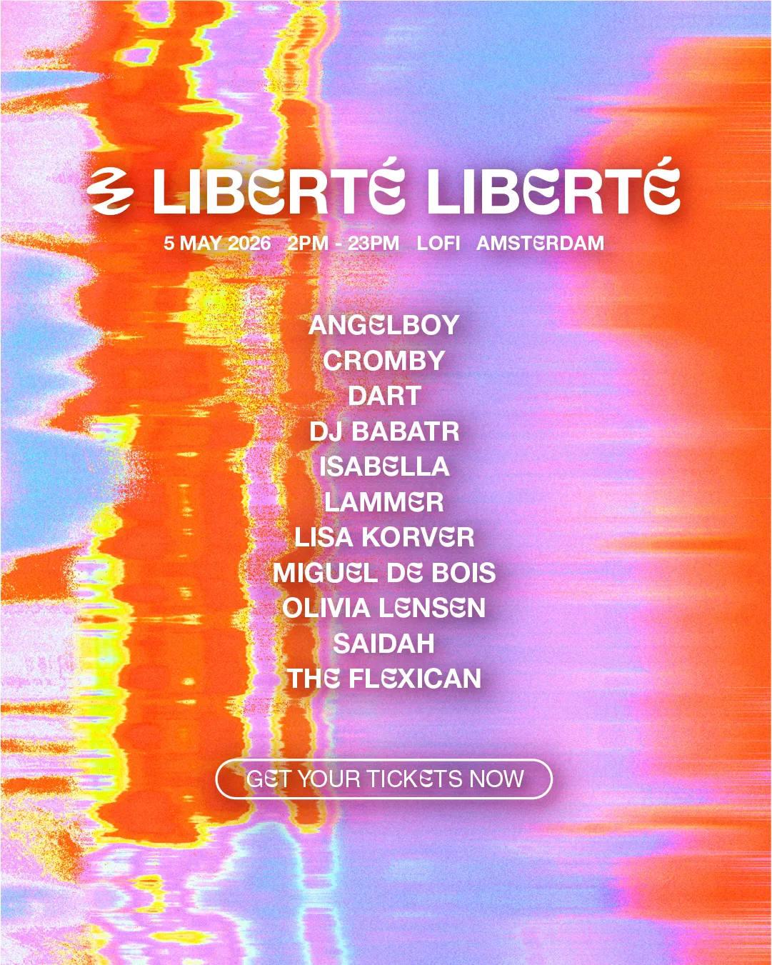 Liberté Liberté event poster