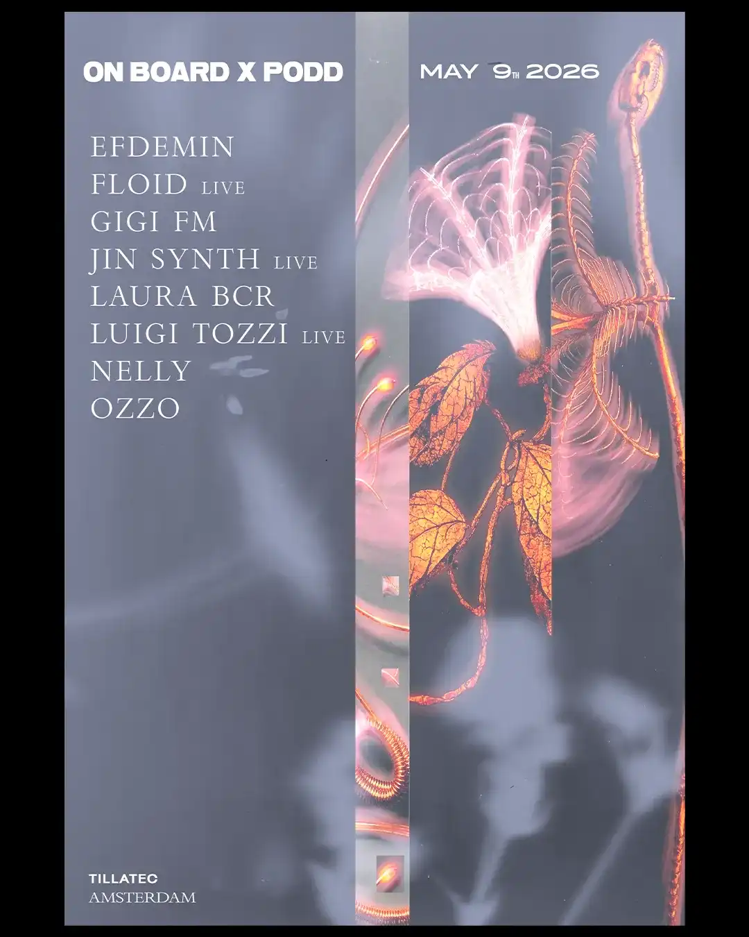 On Board x PODD event poster