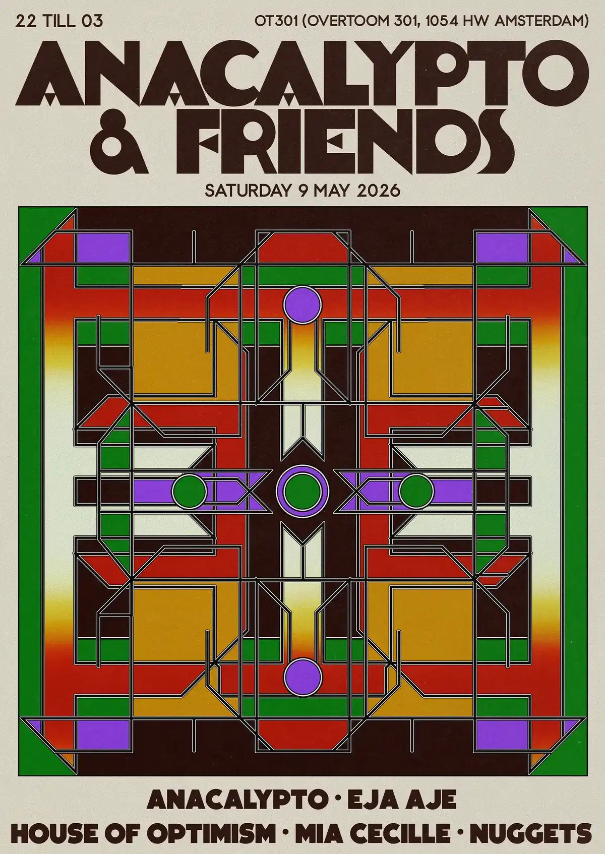 Anacalypto & Friends event poster