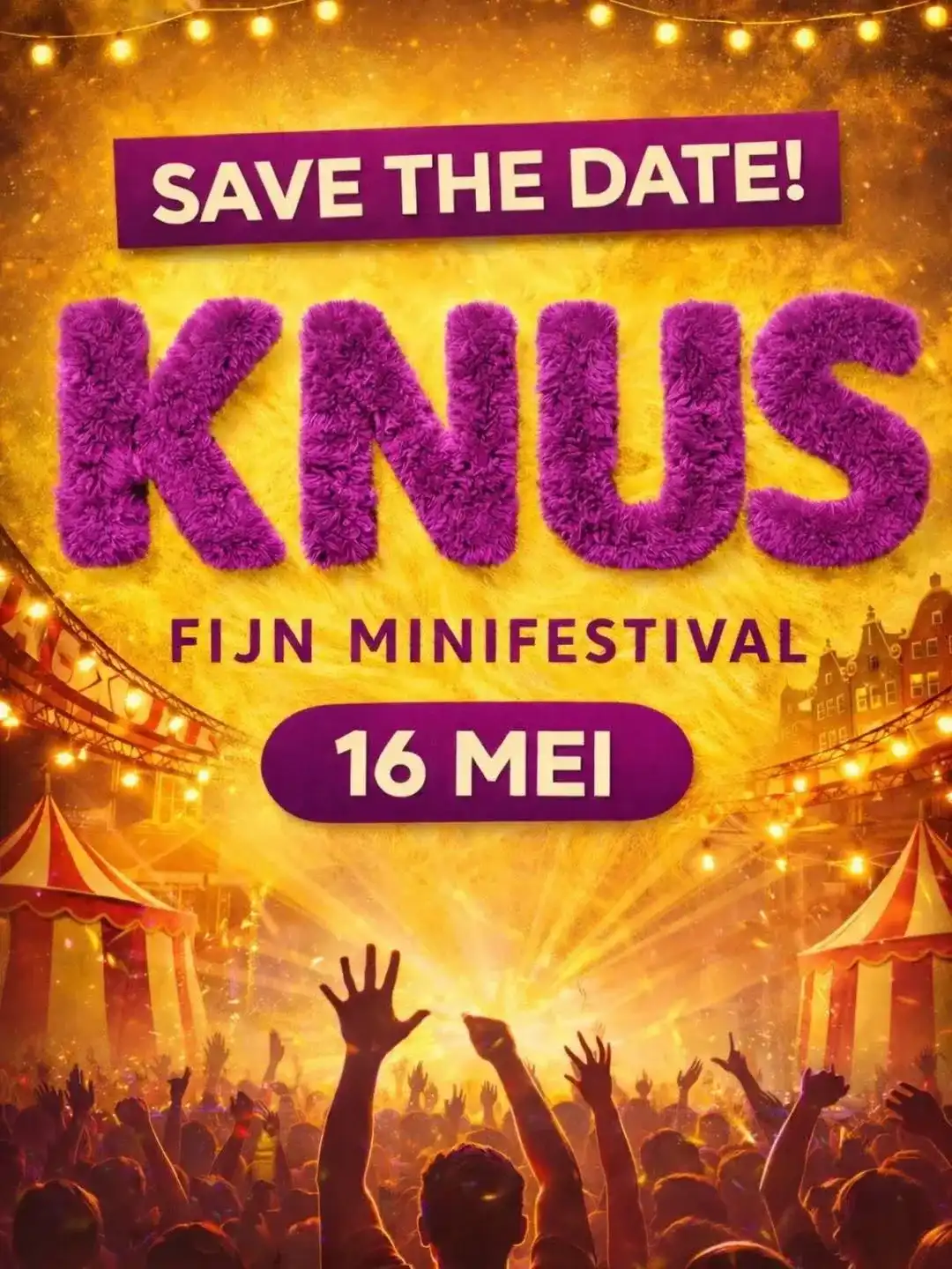KNUS - fijn mini-Festival event poster