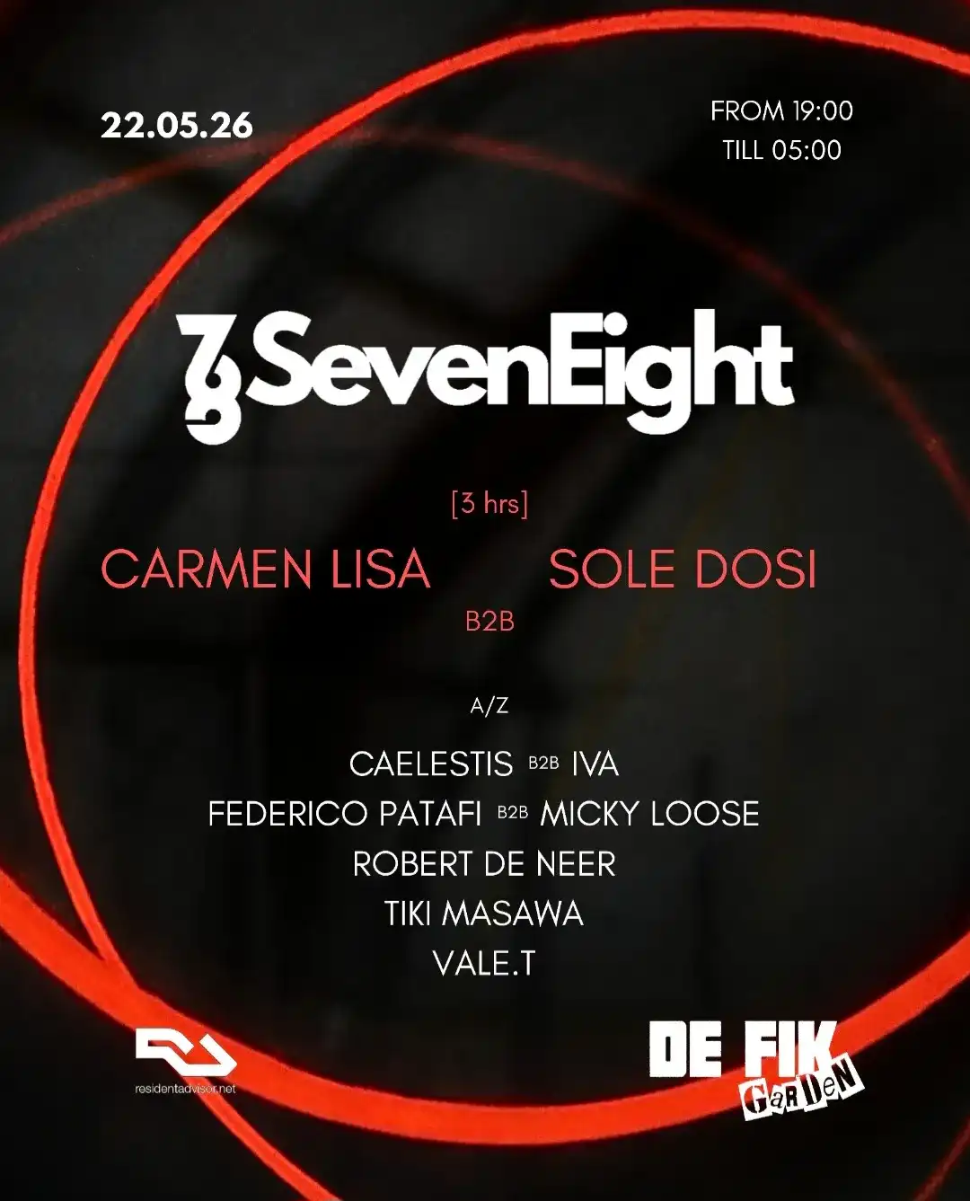 SevenEight78 event poster
