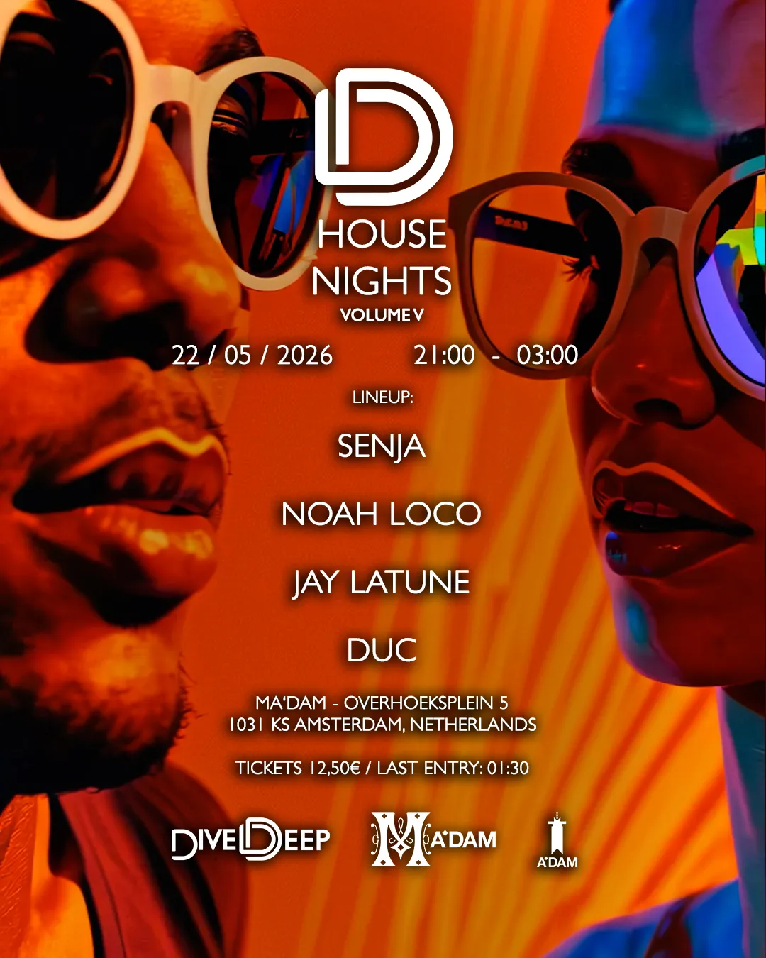 Madam by Night invites: Dive Deep House Nights Vol. V event poster