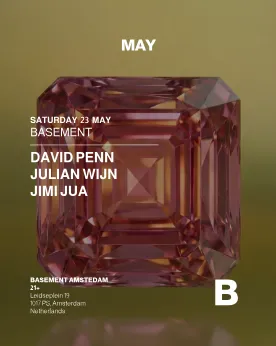 Basement PRES. David Penn - Julian Wijn - Jimi Jua event poster