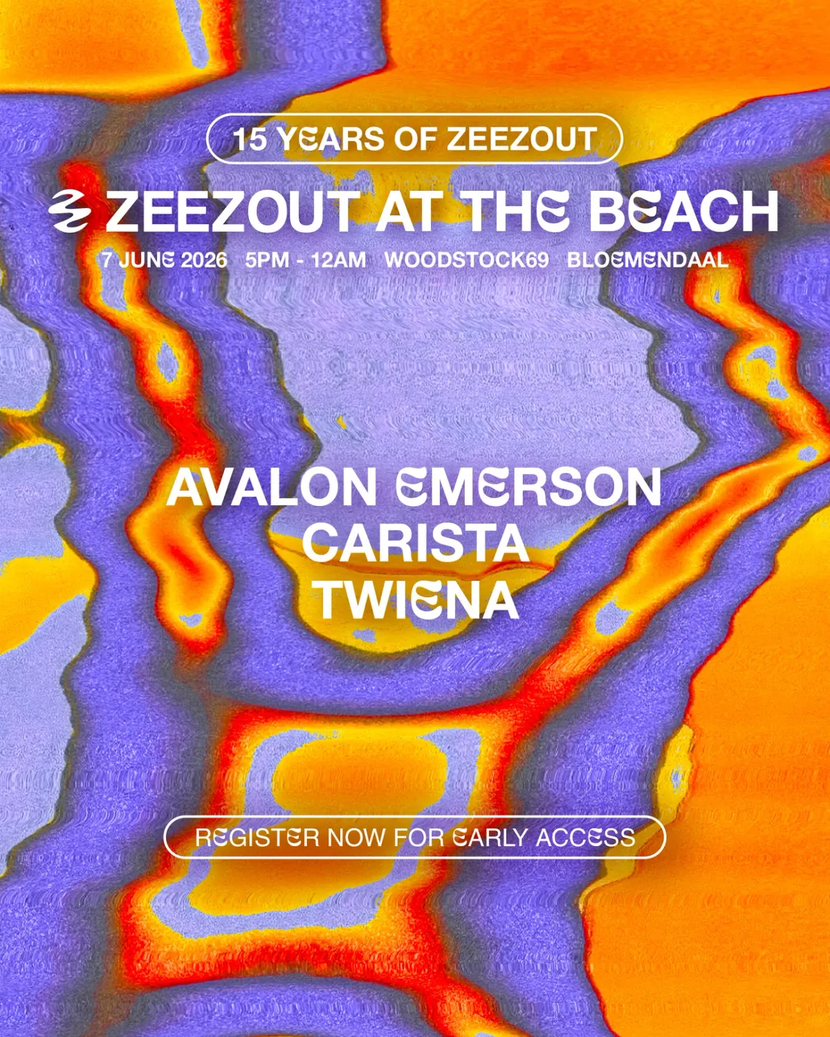 ZeeZout at the Beach 2026 event poster