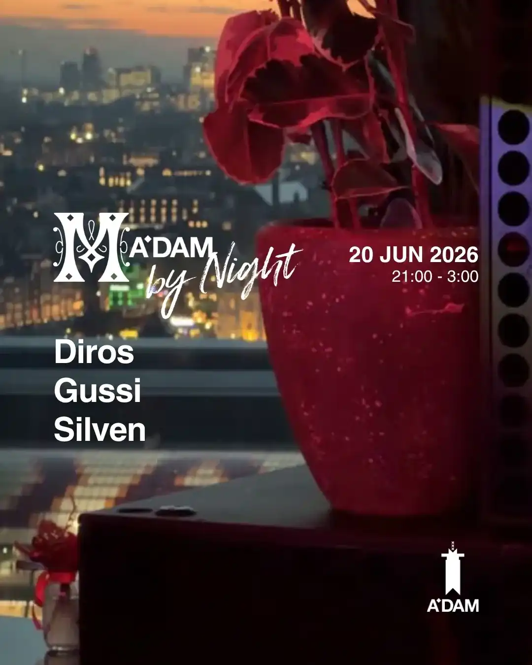 Madam by Night invites: The Jungle Room event poster