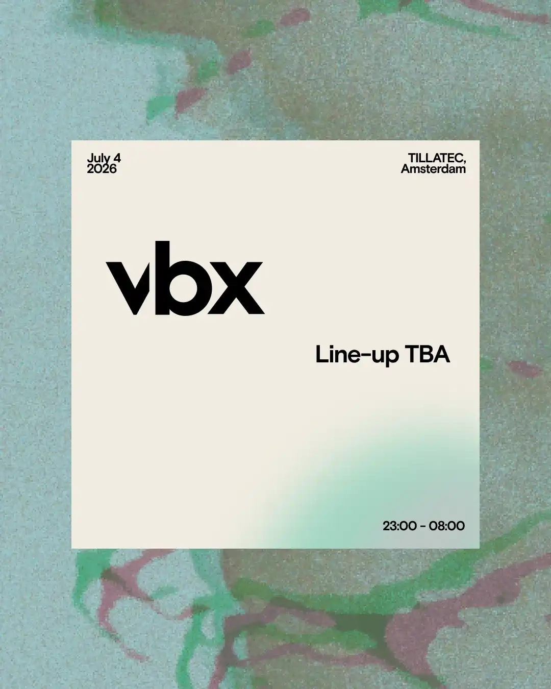 VBX Summer Weekend event poster