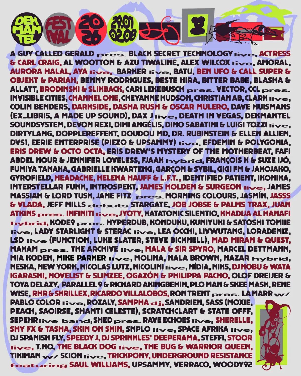 Dekmantel Festival 2026 event poster