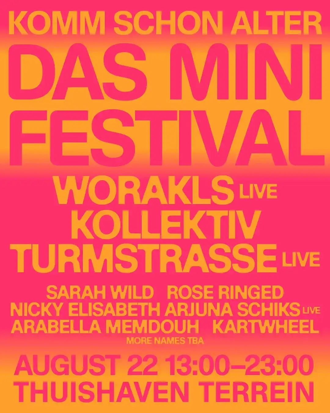komm schon Alter - Das Mini Festival event poster