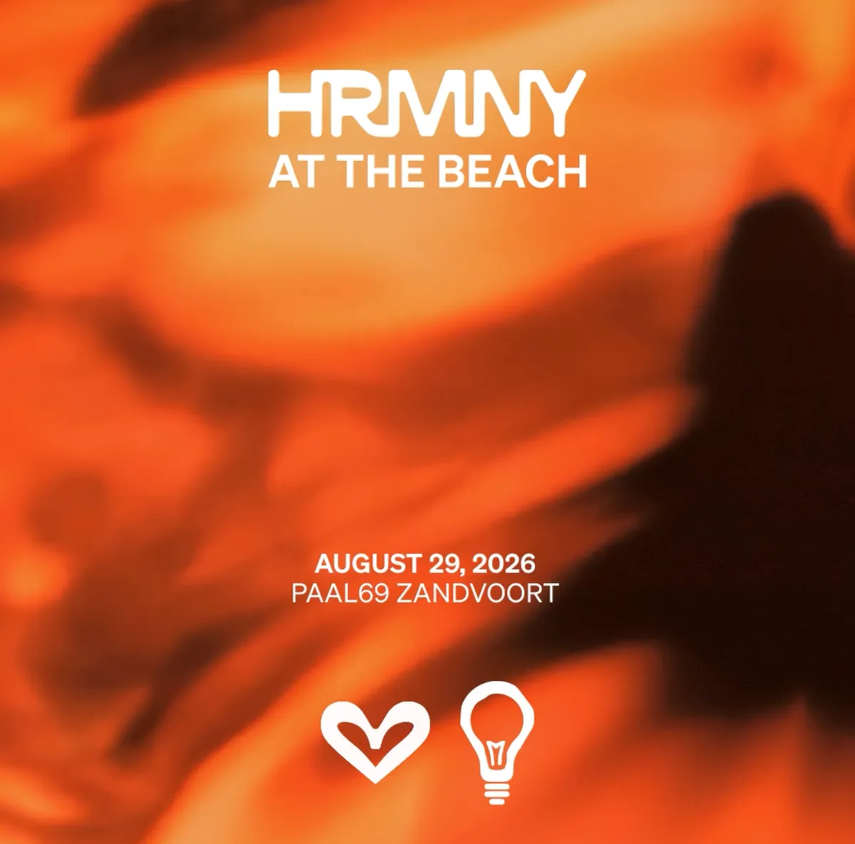 HRMNY by Rose Ringed at the beach event poster