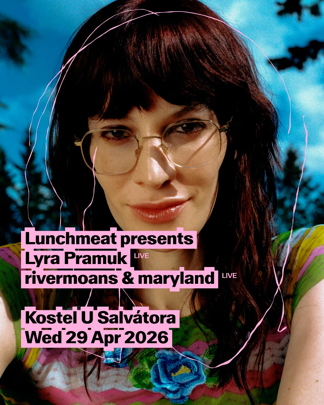 Lunchmeat presents: Lyra Pramuk live, rivermoans & Maryland live event poster