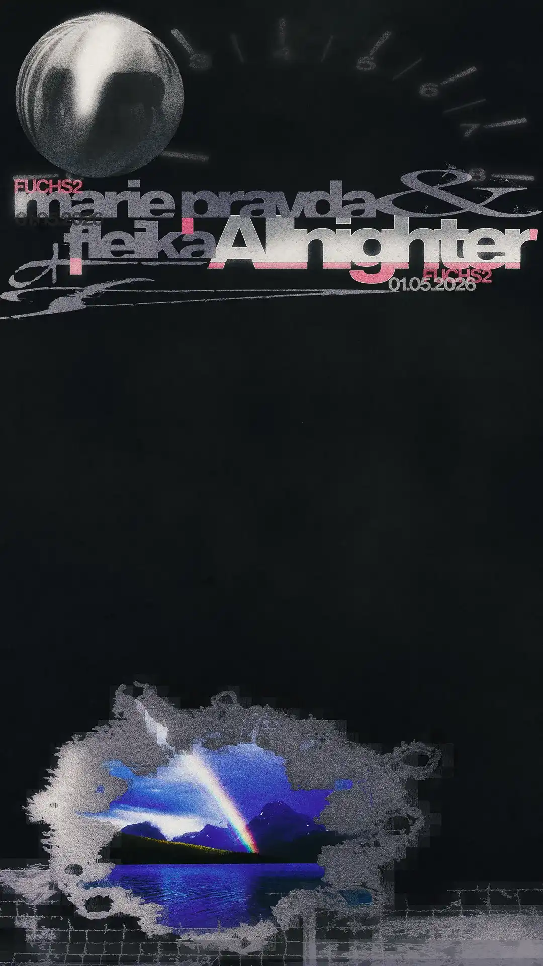 ALLNIGHTER: Marie Pravda & fleika event poster