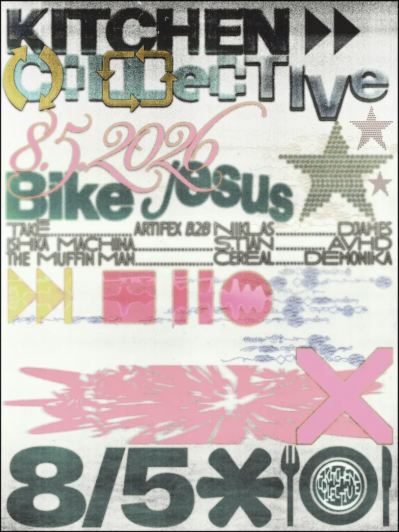 ✦ Kitchen Collective ✦ at Bike Jesus & REVO event poster