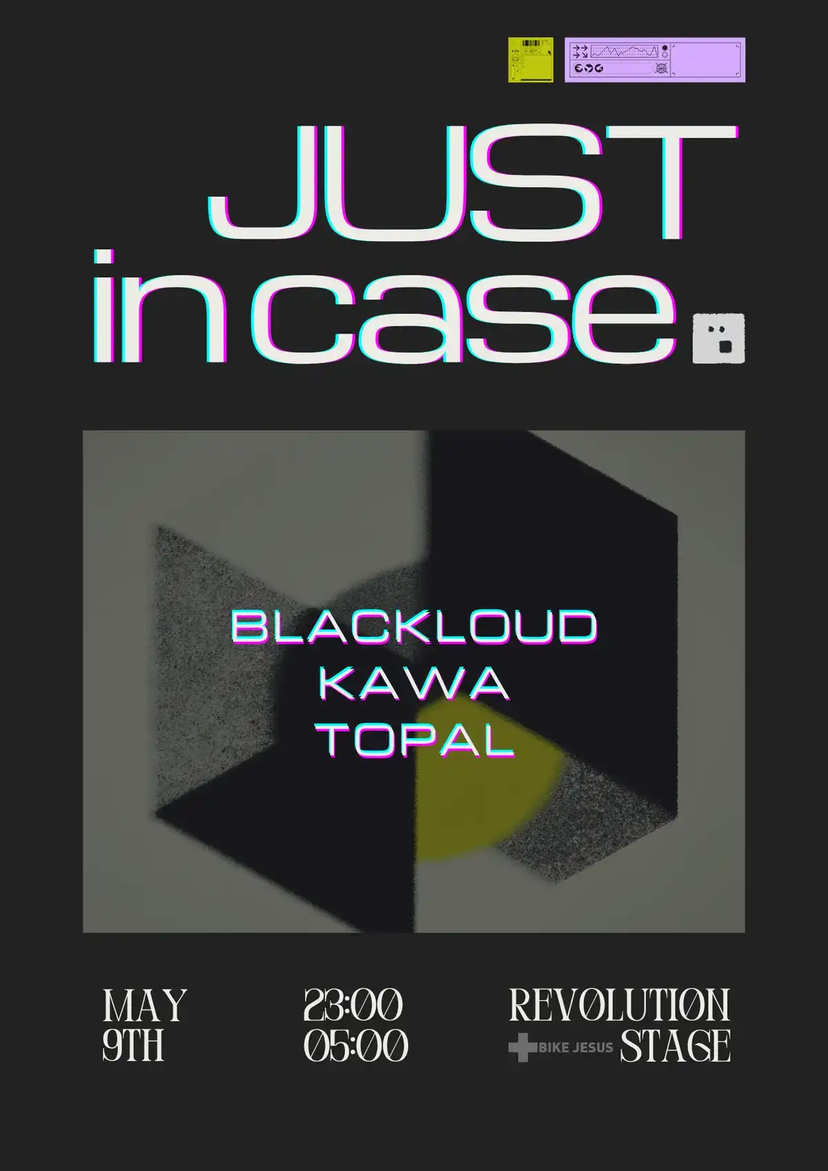 Just InCase event poster
