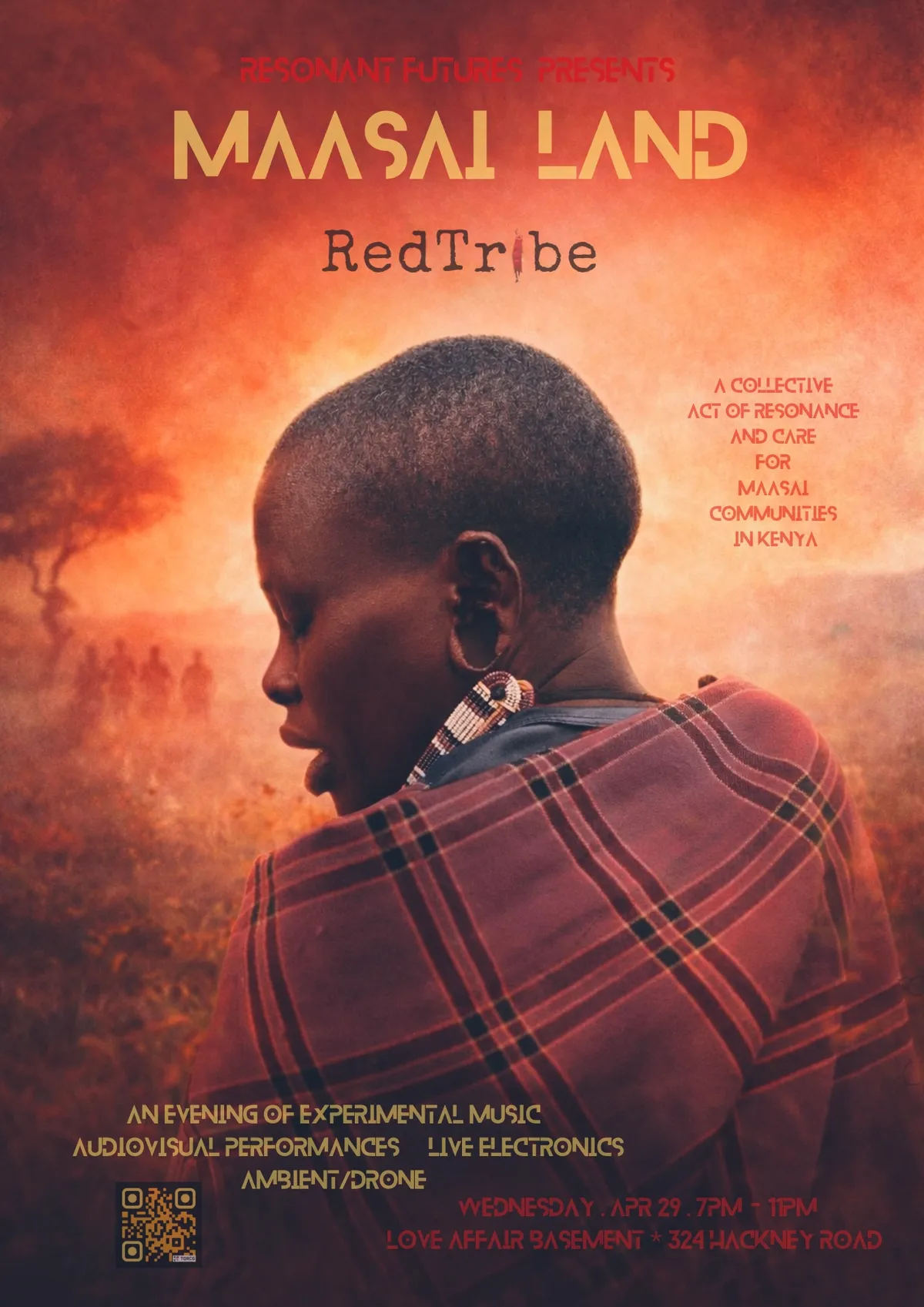 MAASAI LAND: RED TRIBE event poster