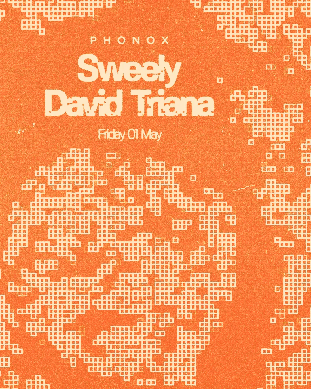 Phonox: Sweely & David Triana event poster