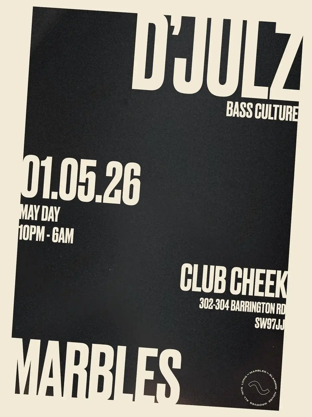 Marbles! with D'Julz event poster