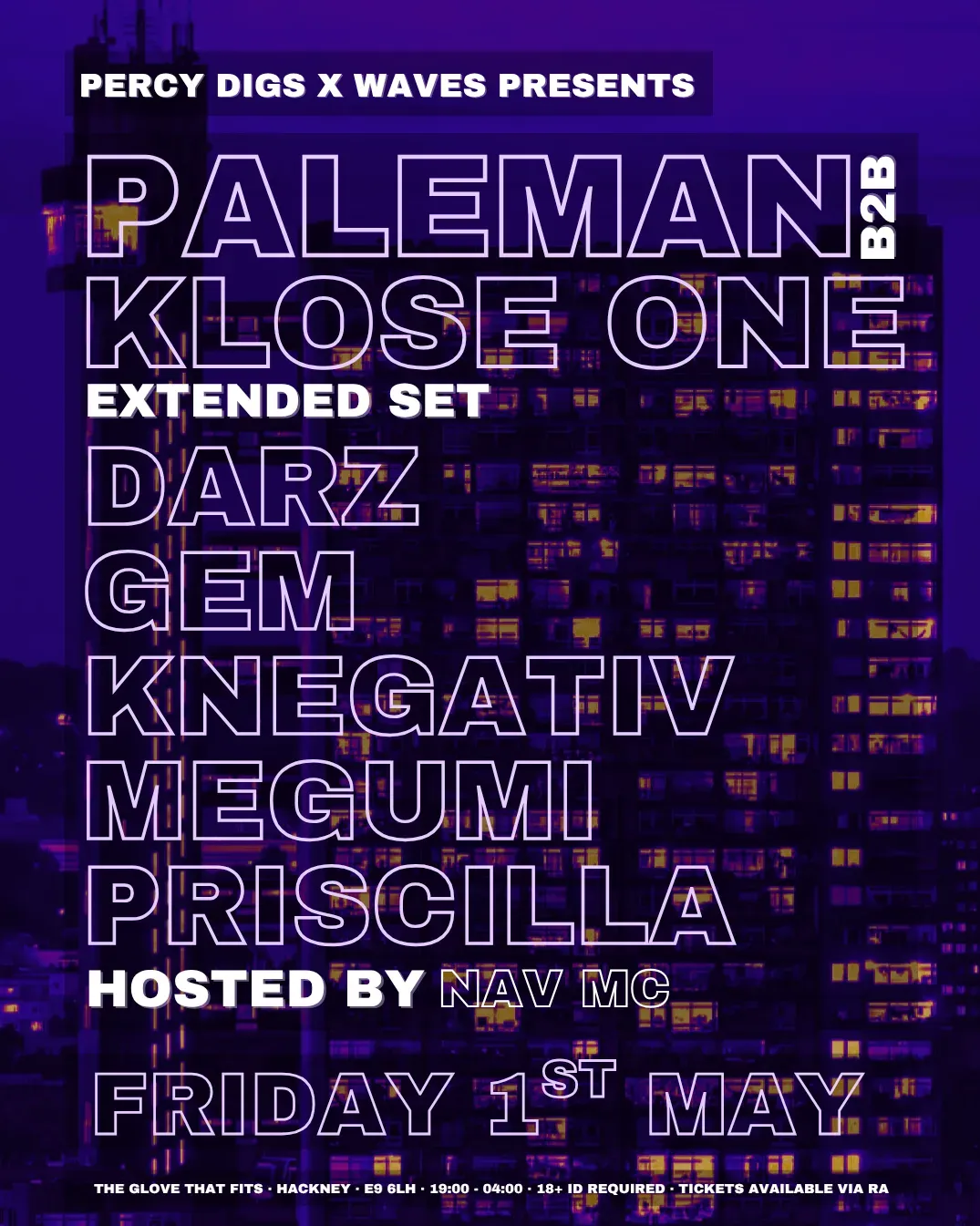 Percy Digs x Waves: Paleman B2B Klose One [Extended Set] event poster
