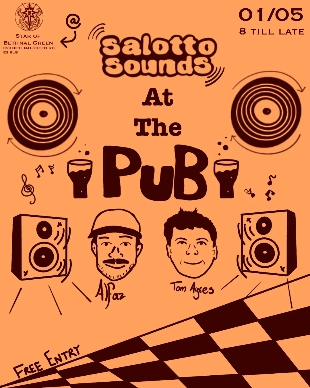 Salotto Sounds at the Pub event poster
