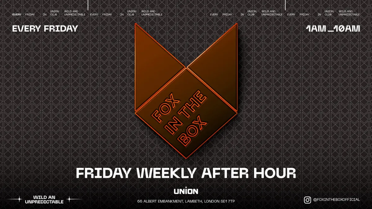 AFTER PARTY AT FOX IN THE BOX (OPEN UNTIL 10am) event poster
