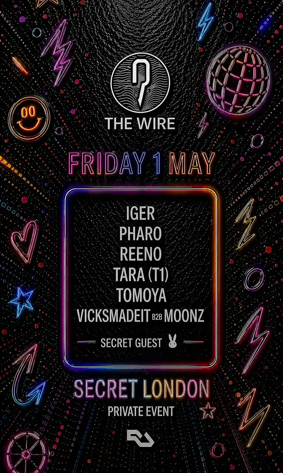 THE WIRE: SECRET LONDON HOUSE SESSIONS • PRIVATE PARTY event poster