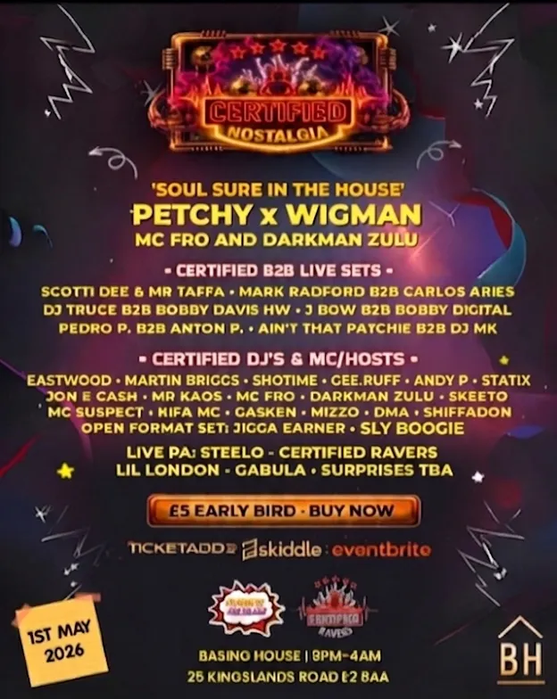 Certified Ravers presents Certified Nostalgia event poster