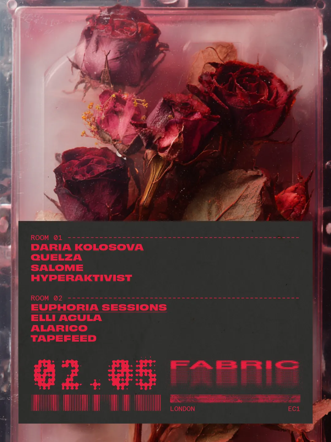 fabric: Elli Acula, Daria Kosolova, Quelza, SALOME, Alarico, Tapefeed event poster