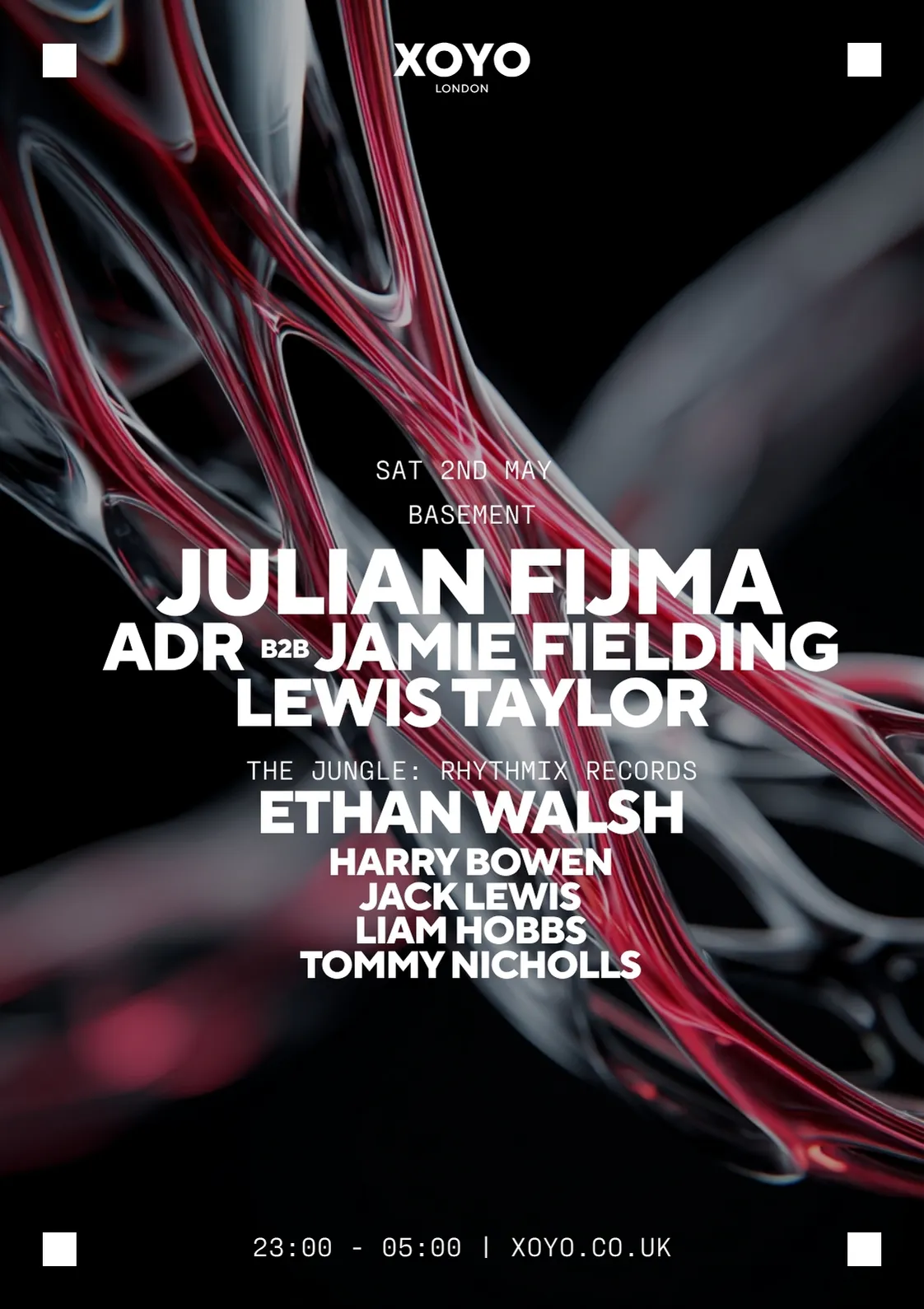 Julian Fijma, Jamie Fielding b2b ADR, & Lewis Taylor [FINAL 150] event poster