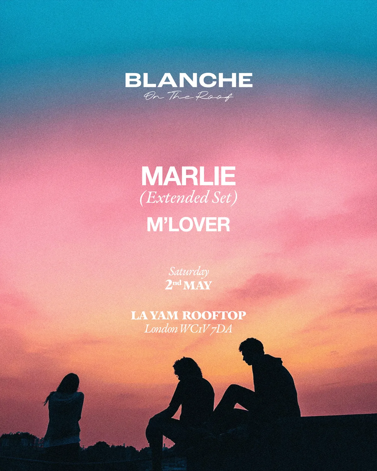 Blanche on the Roof with Marlie event poster