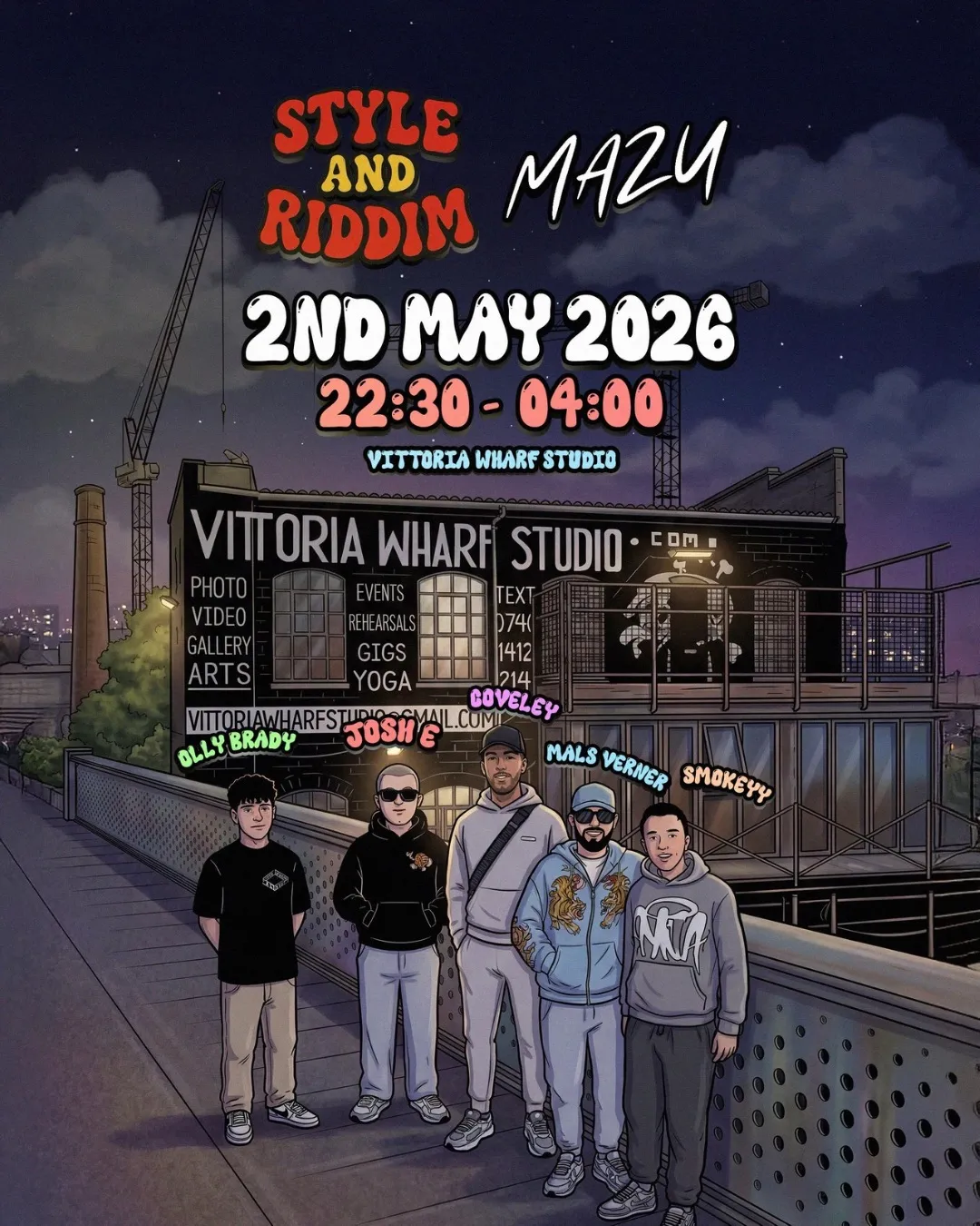 MAZU x Style & Riddim event poster