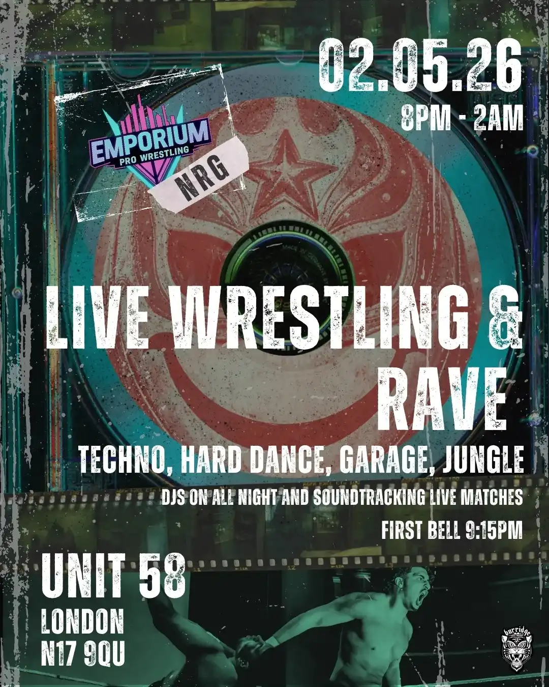 EMPORIUM NRG - LIVE WRESTLING + RAVE event poster