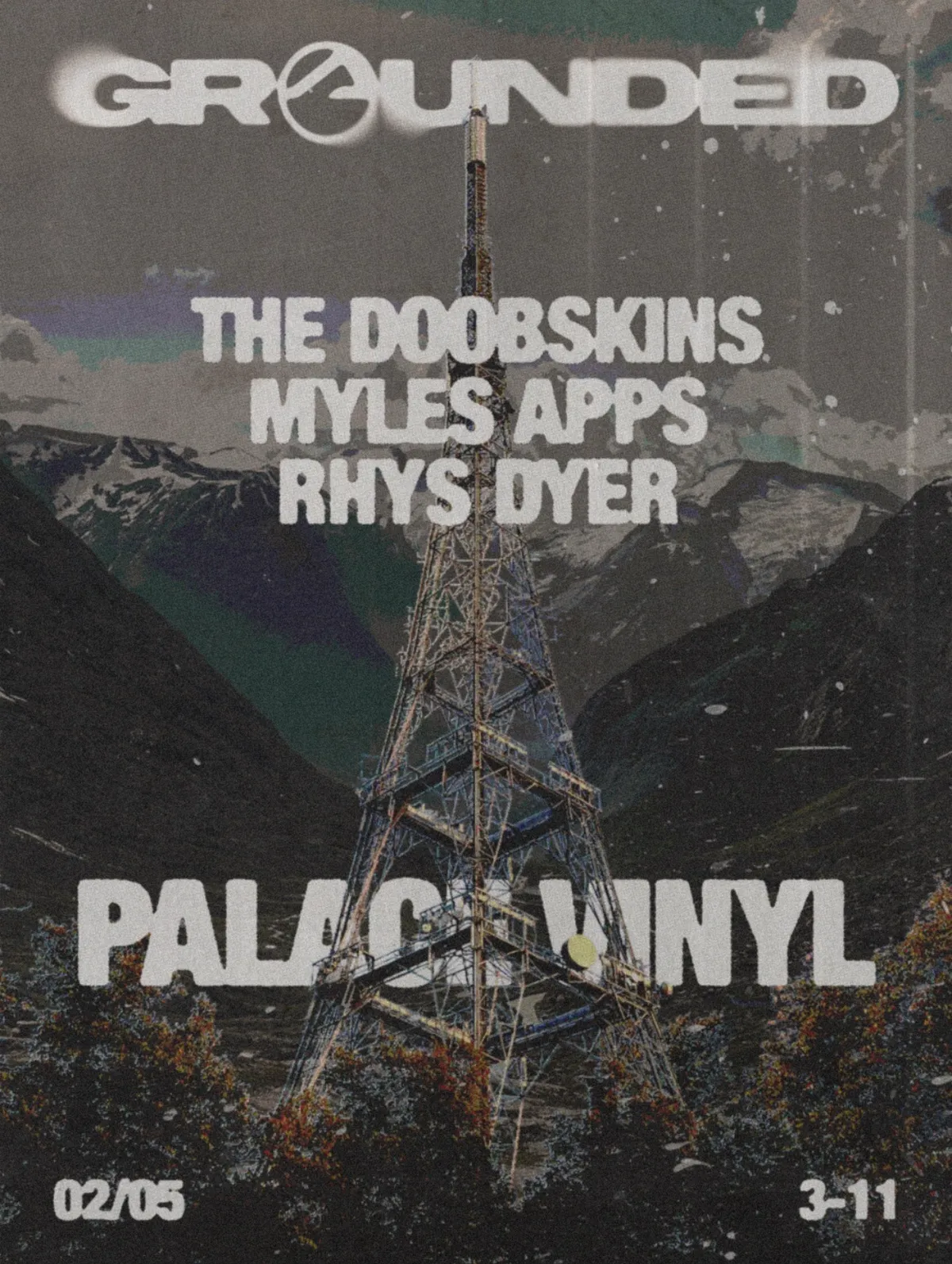 [FREE PARTY] Grounded London: Palace Vinyl Store Takeover event poster