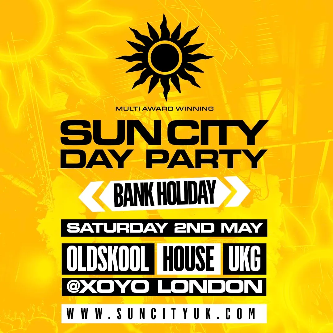 SUN CITY DAY PARTY event poster