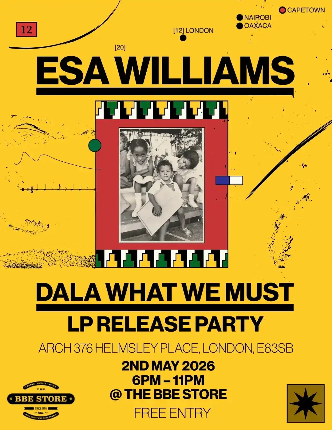 Esa Williams 'Dala What We Must' LP Launch Party event poster