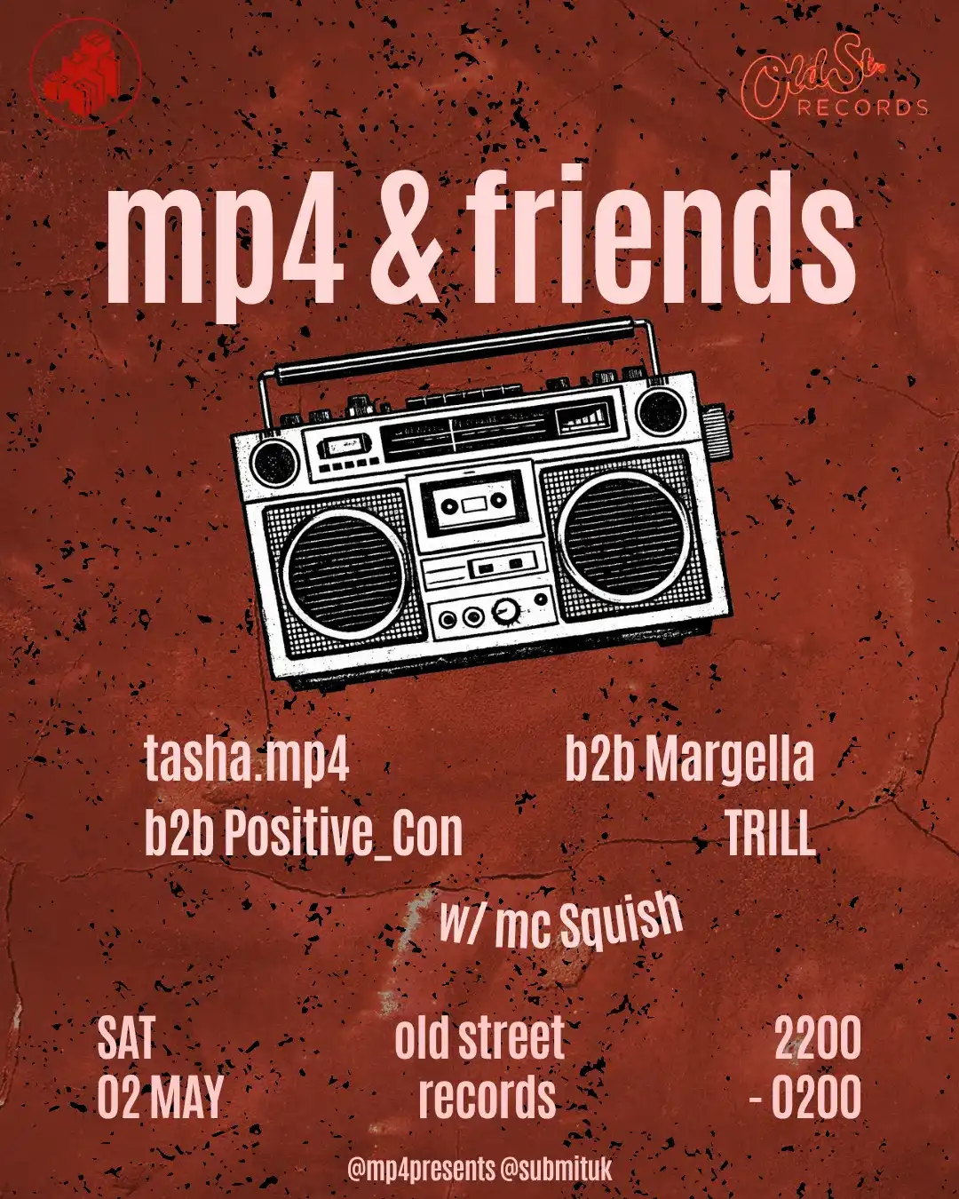 mp4 and friends X Submit: Basement Takeover (UKG, Grime, House) event poster