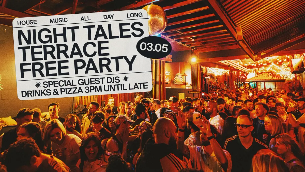 A Free Bank Holiday Day Party event poster