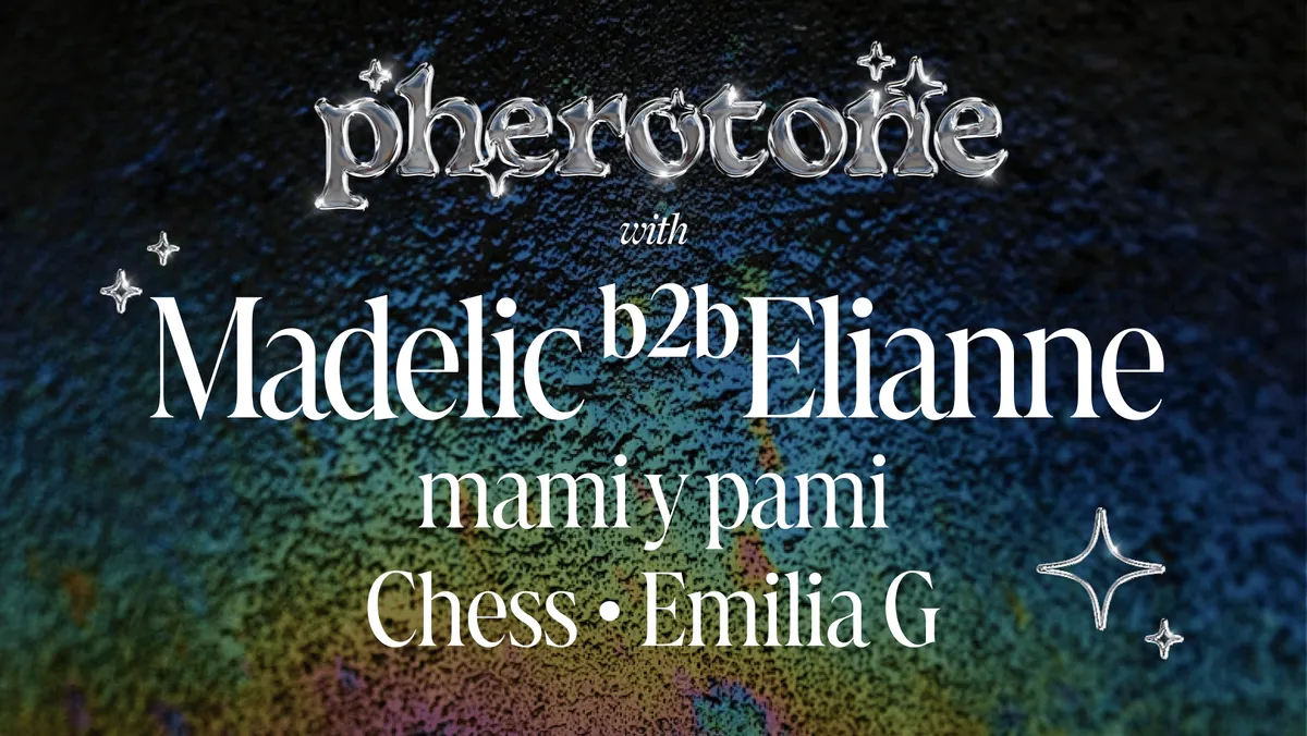 Pherotone 1st birthday with Madelic & Elianne event poster
