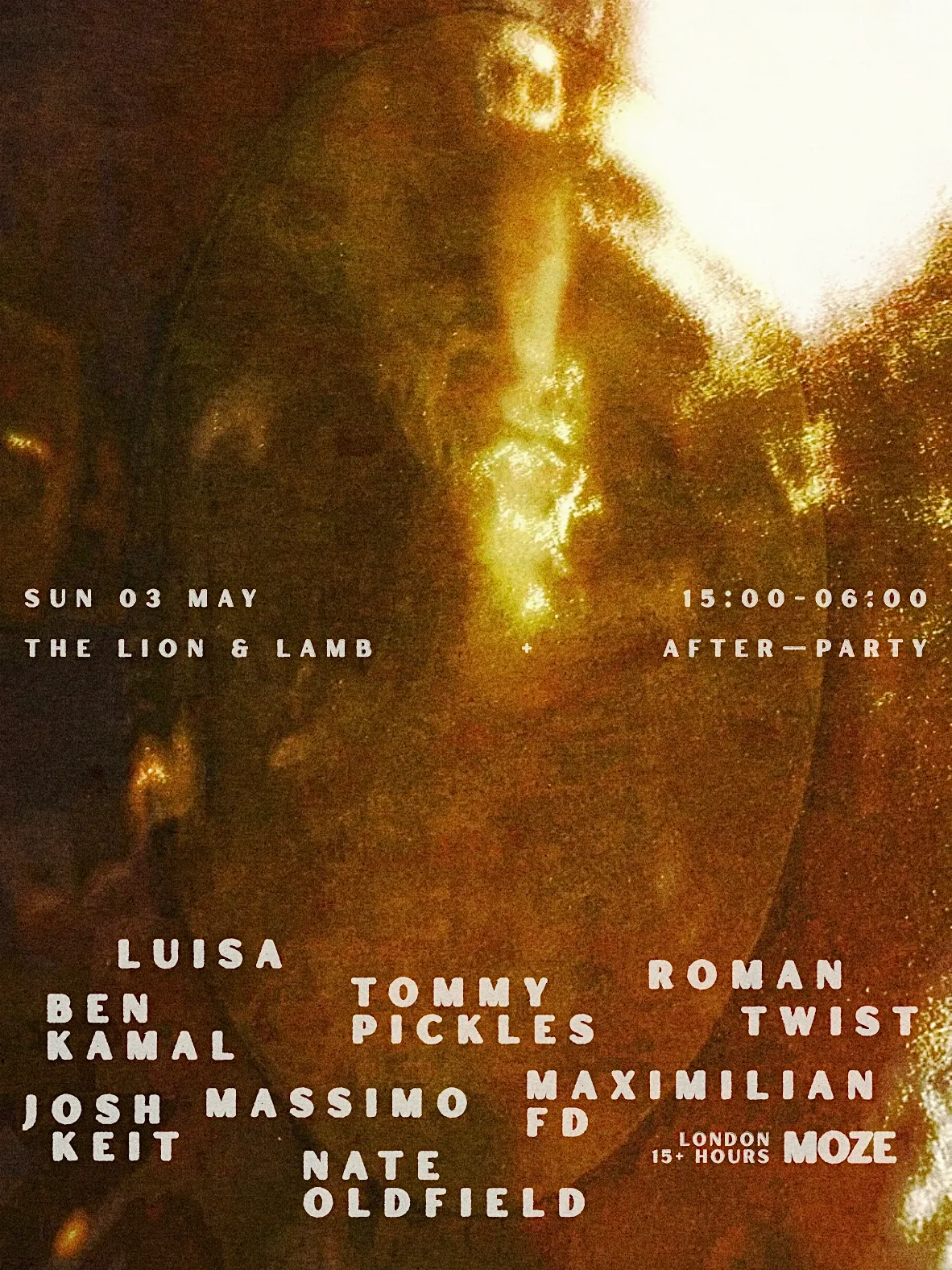 MOZE: Bank holiday Sunday at the pub event poster