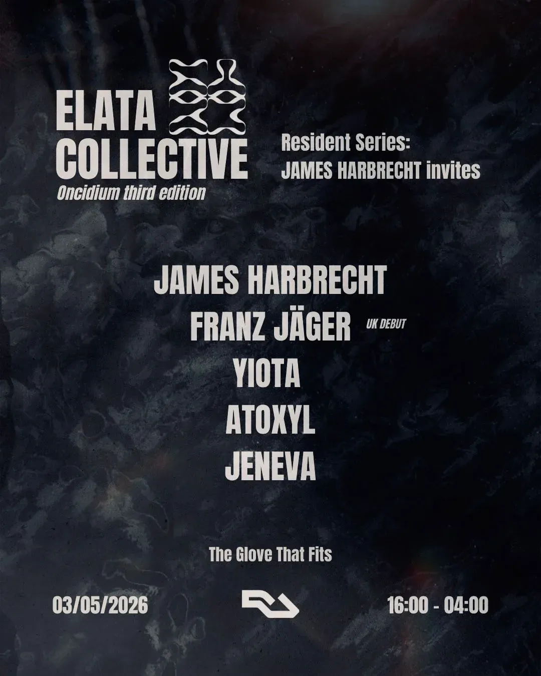 Elata: James Harbrecht invites Franz Jäger [Bank holiday Sunday] event poster