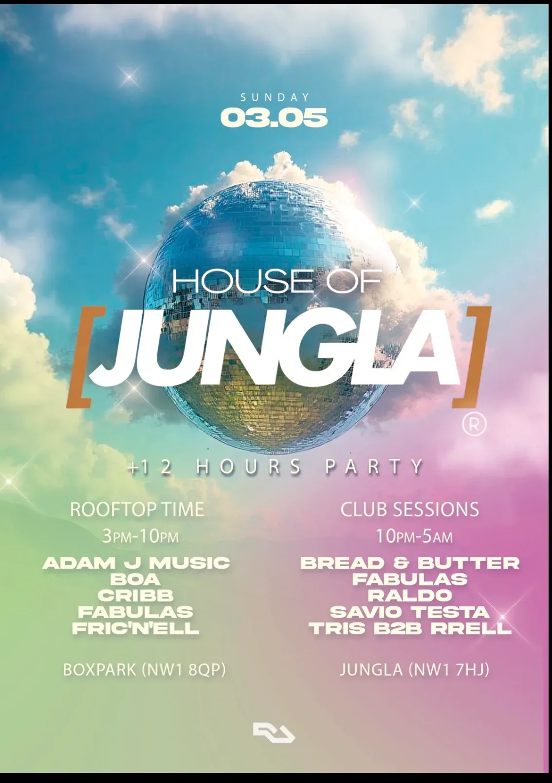 House of jungla event poster