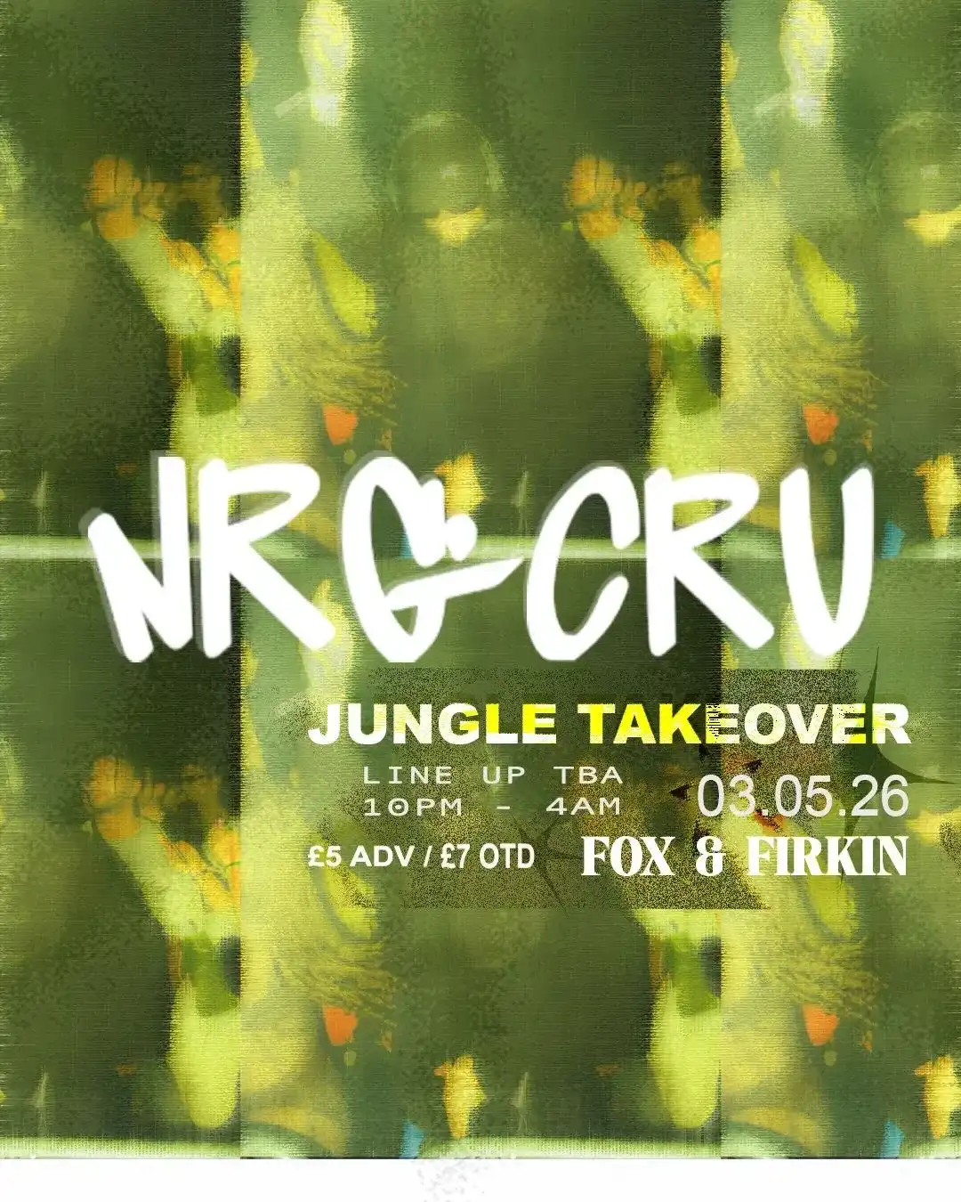NRG CRU: Jungle Takeover event poster