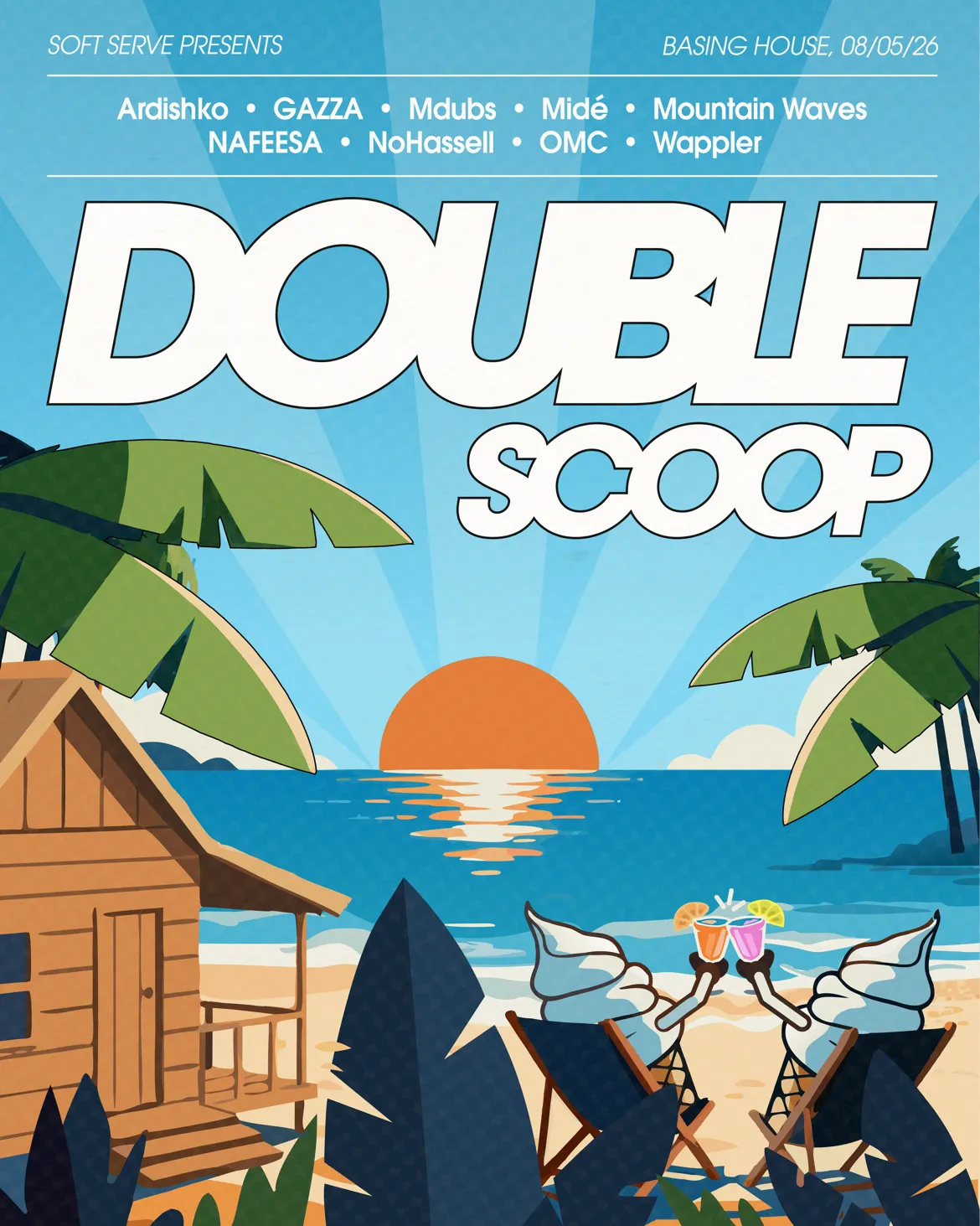 Soft Serve presents: Double Scoop event poster