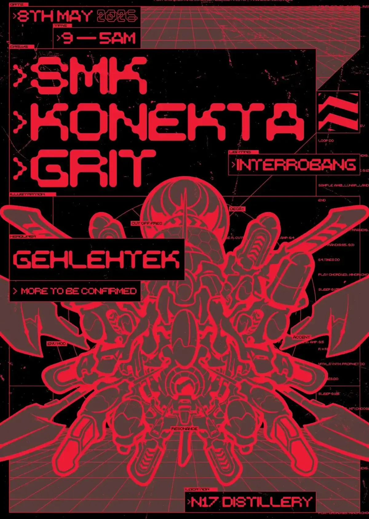 SMK X Konekta X GRIT FUNDRAISER event poster