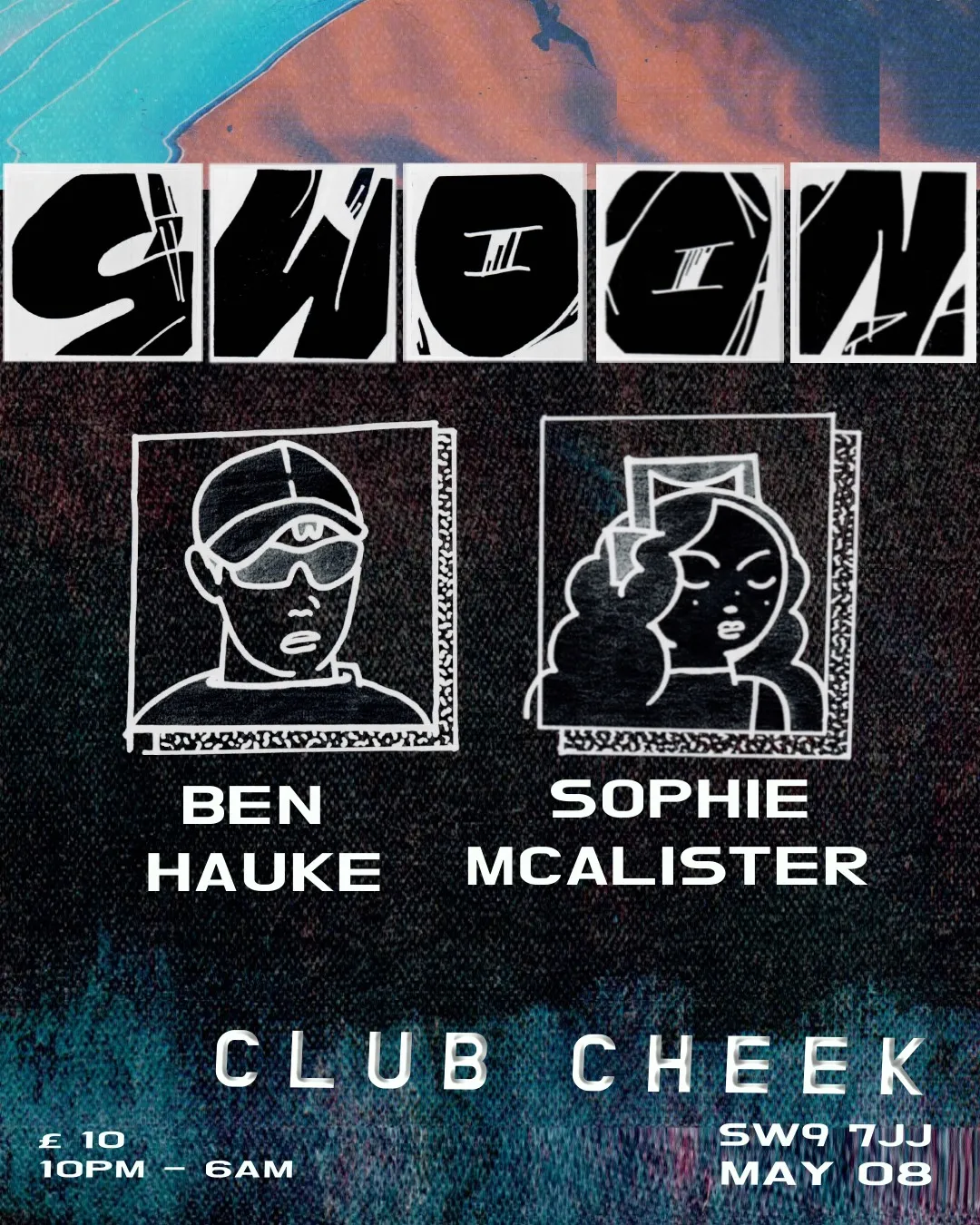 SWOON with Ben Hauke & Sophie McAlister event poster