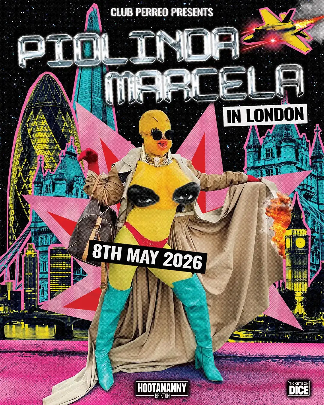 Club Perreo: Piolinda Marcela event poster