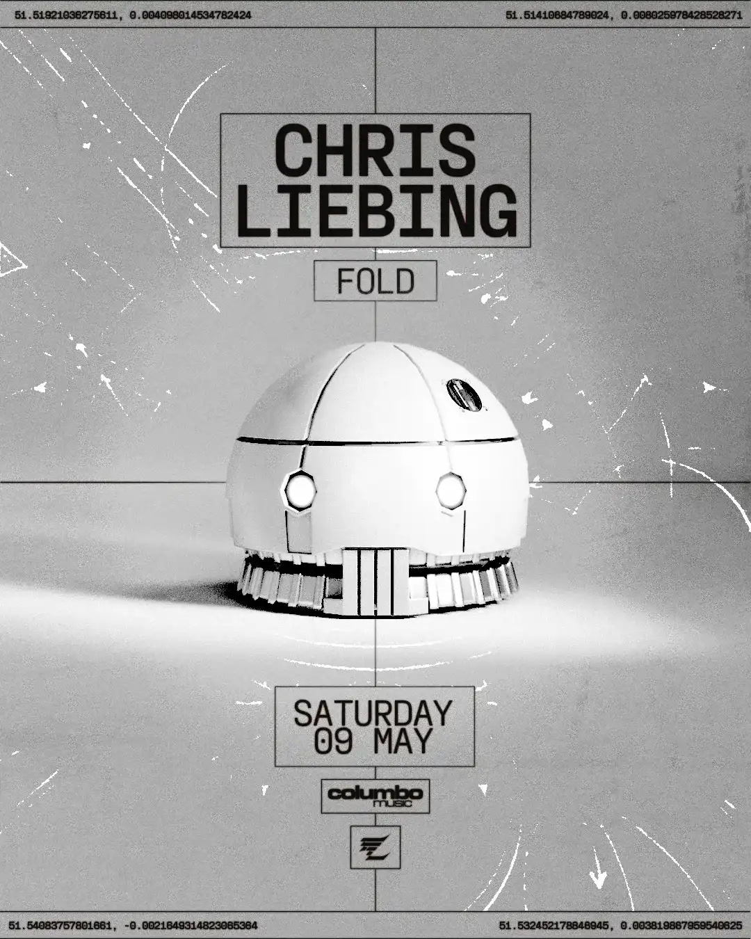Chris Liebing at FOLD event poster