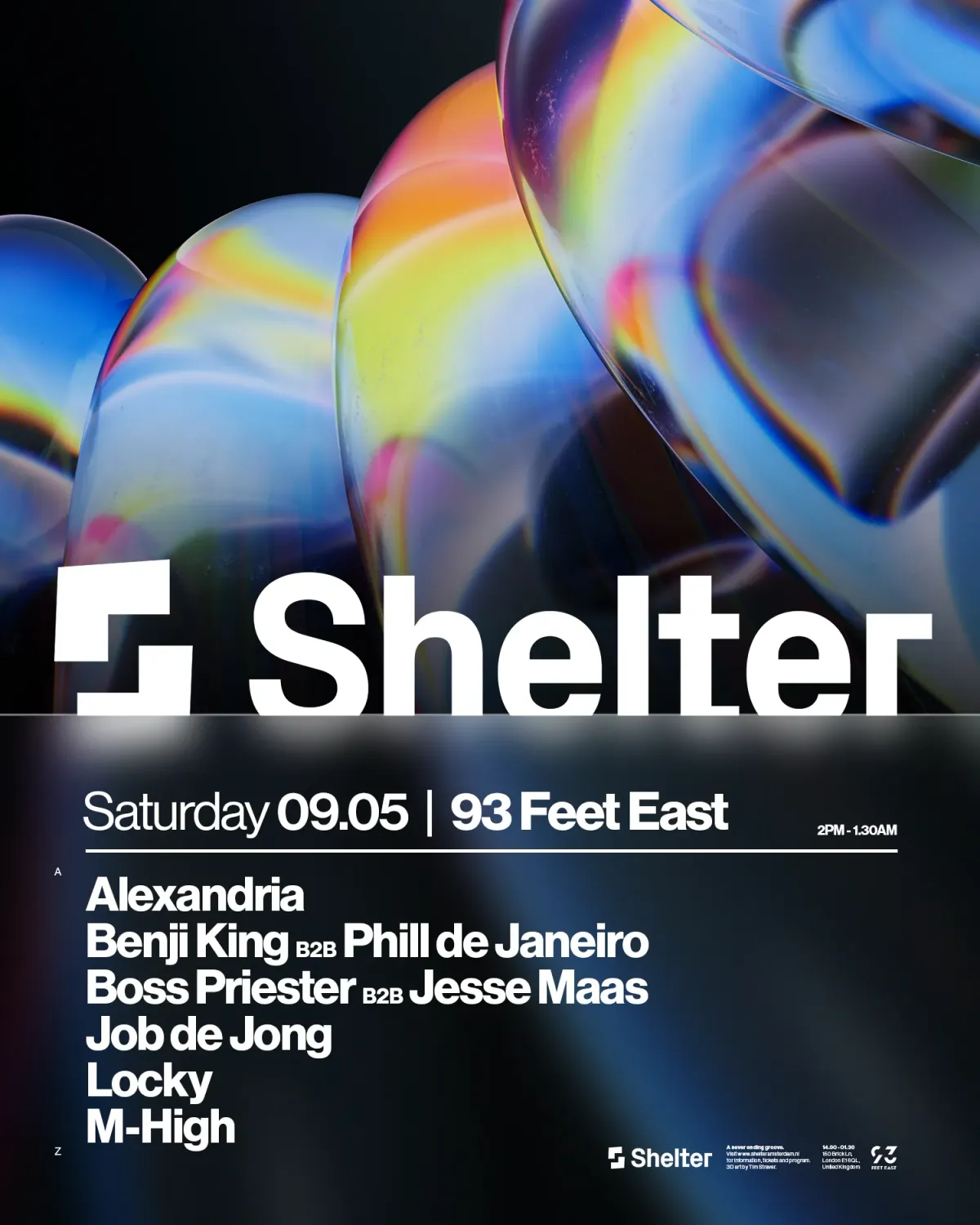 10 Years of Shelter - London Showcase event poster