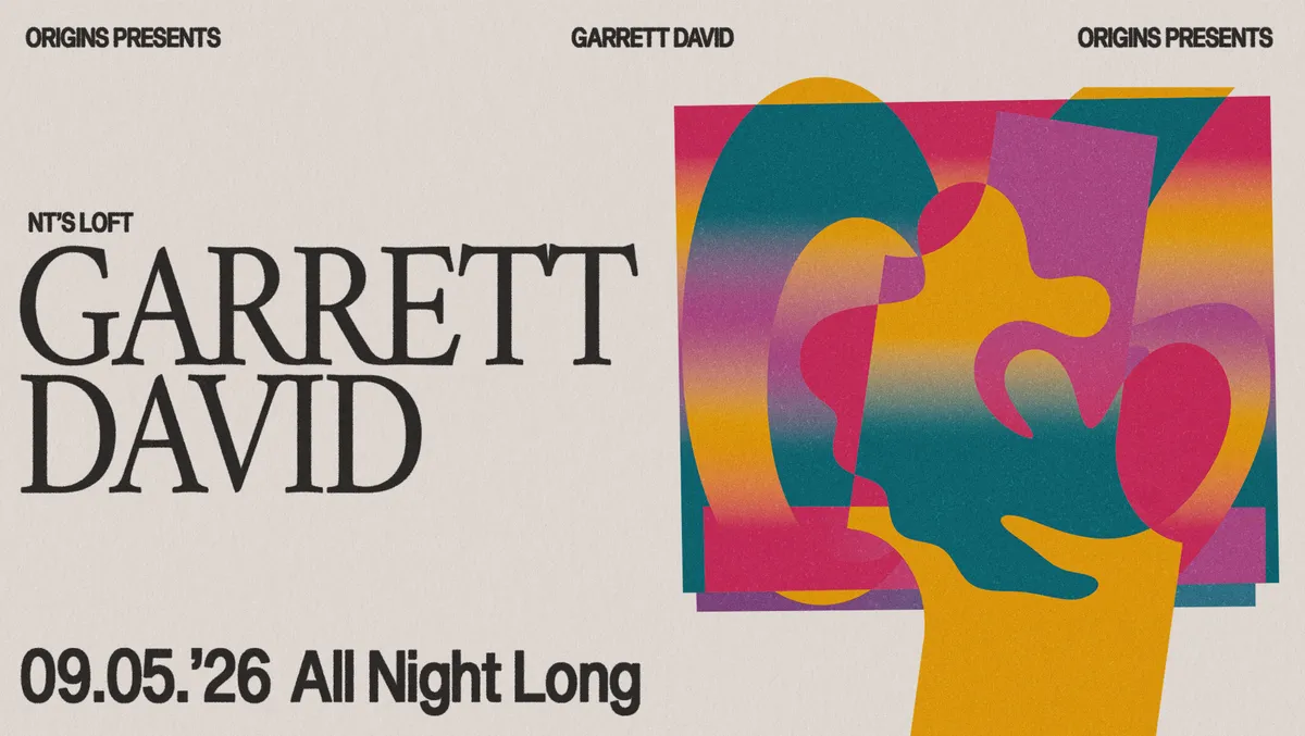 Origins: Garrett David (All Night Long) event poster