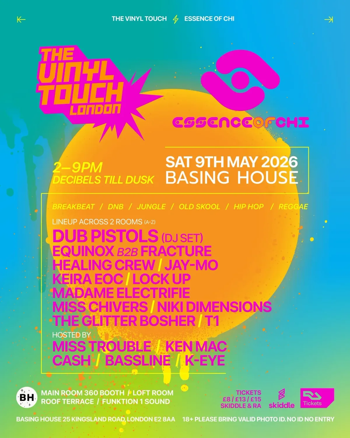The Vinyl Touch & Essence of Chi present: Decibels Til Dusk Part II event poster