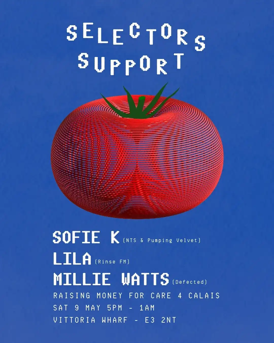Sofie K, LILA & Millie Watts - Fundraiser for Care4Calais event poster